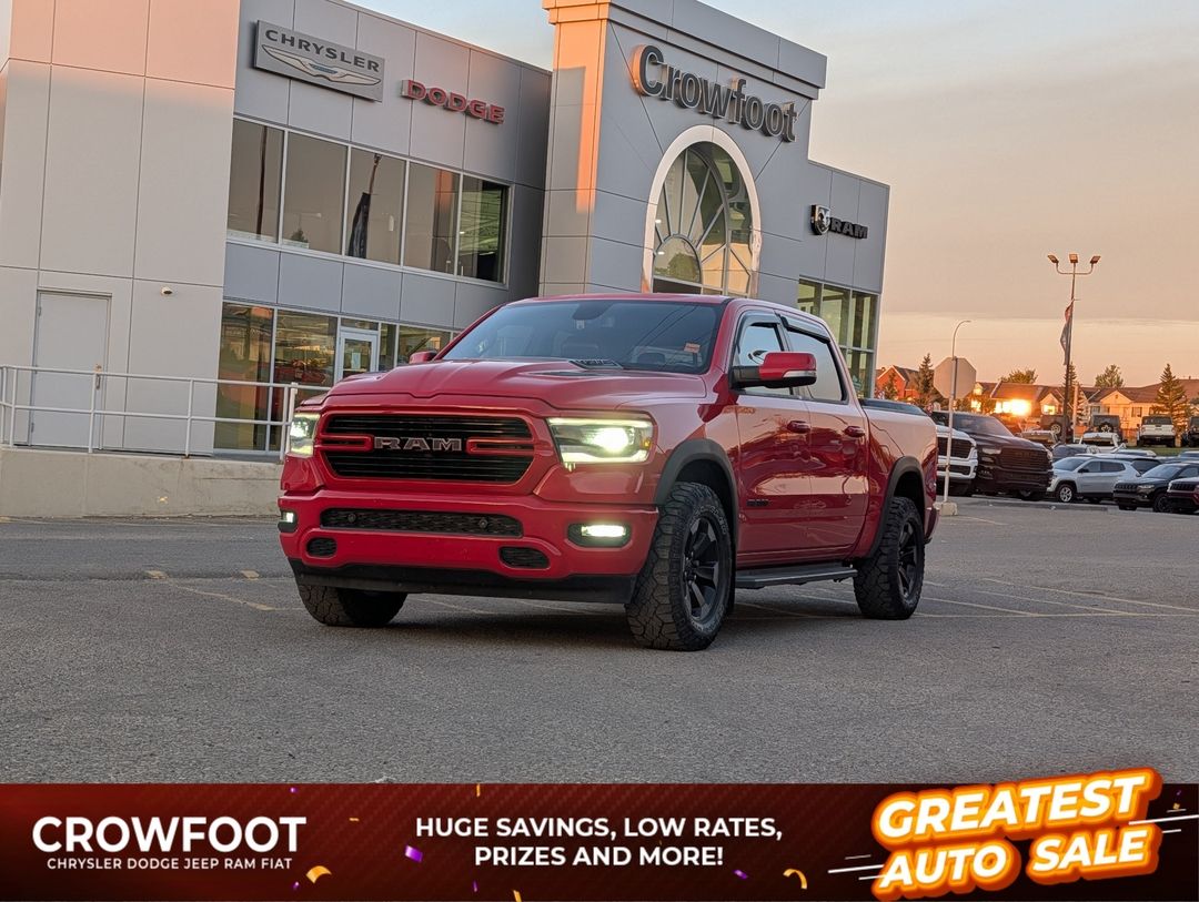 Used 2019 Ram 1500 Sport---Leather---Level-II---Dual-Pane-Sunroof---Sport-Hood---8.4-Touchscreen 260763A