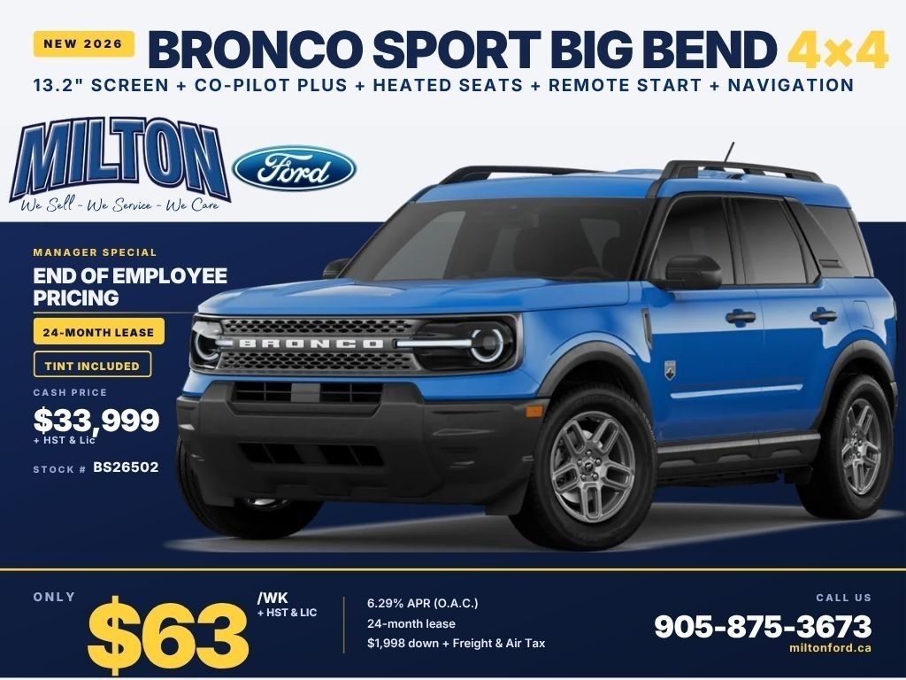 New 2026 Ford Bronco-Sport Big-Bend AD-BS26502