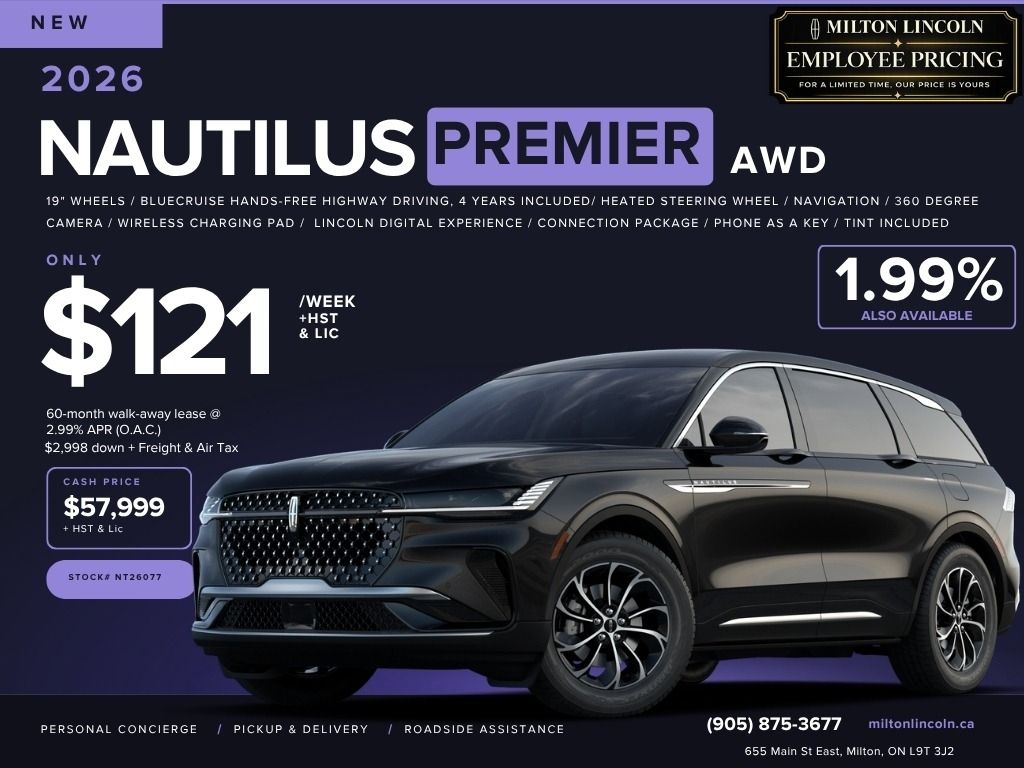 New 2026 Lincoln Nautilus Premiere AD-NT26077