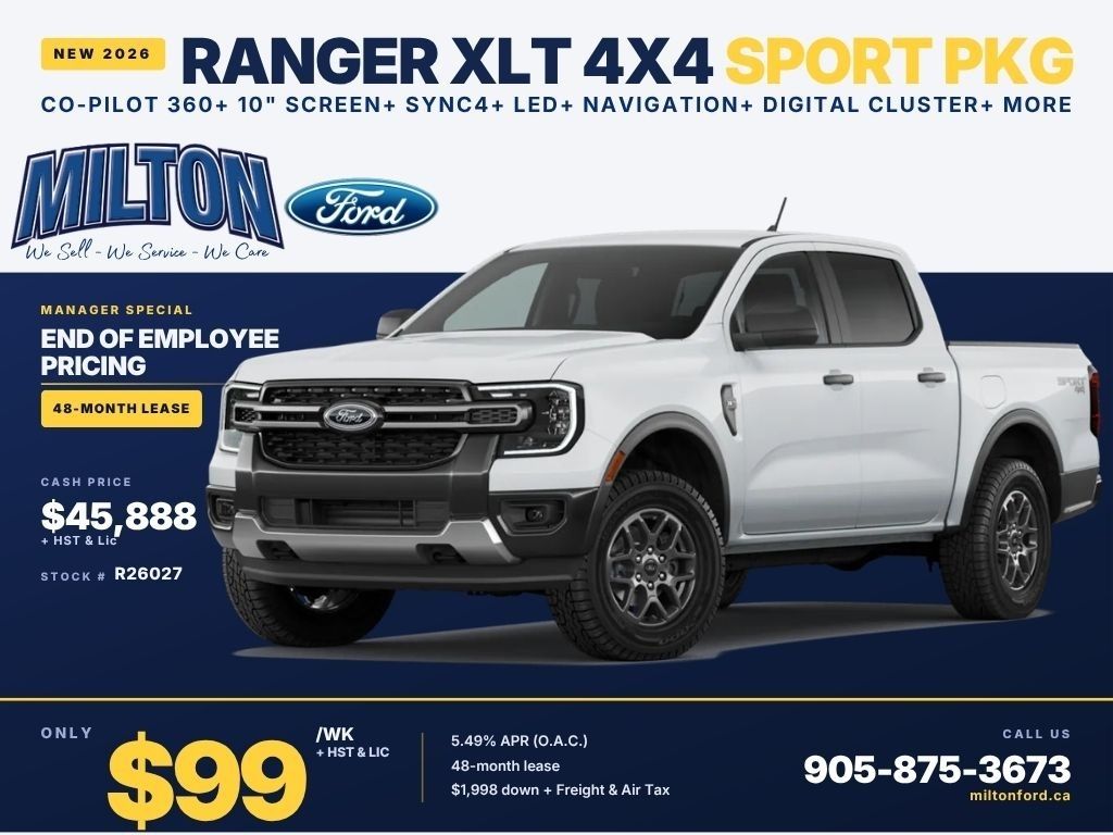 New 2026 Ford Ranger XLT AD-R26027