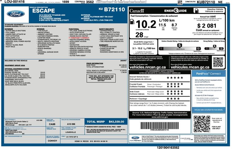 2019 Ford Escape