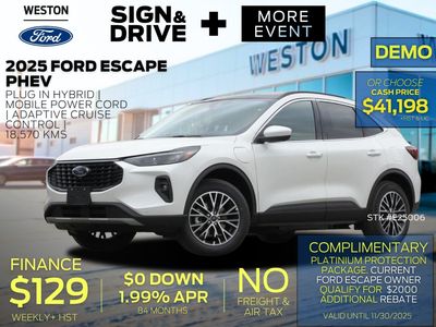 New 2025 Ford Escape Plug-In Hybrid E25006