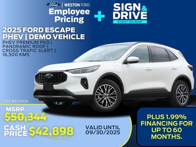 New 2025 Ford Escape Plug-In Hybrid E25006