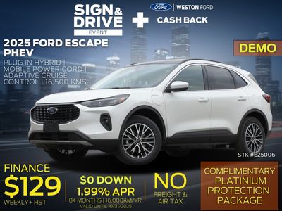 New 2025 Ford Escape Plug-In Hybrid E25006