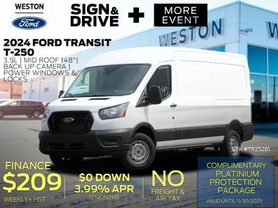 New 2025 Ford Transit Cargo Van TR25281