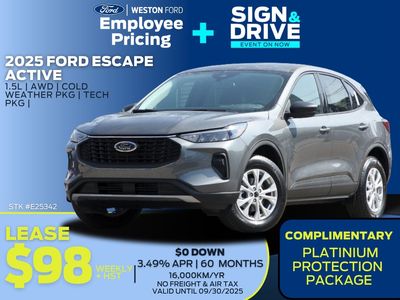 New 2025 Ford Escape Active E25342