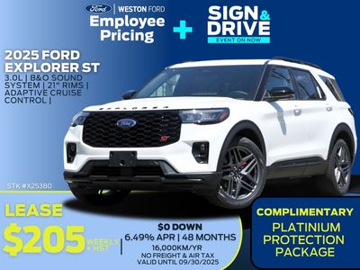 New 2025 Ford Explorer ST X25380