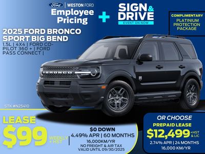 New 2025 Ford Bronco Sport Big Bend N25410