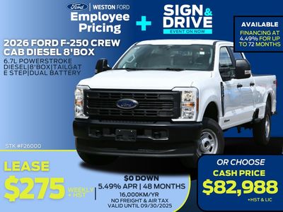 New 2026 Ford Super Duty F-250 SRW XL F26000