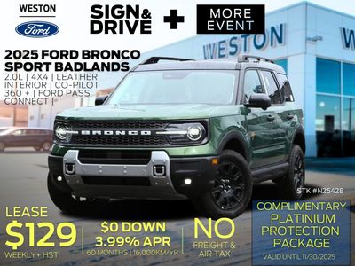 New 2025 Ford Bronco Sport Badlands N25428