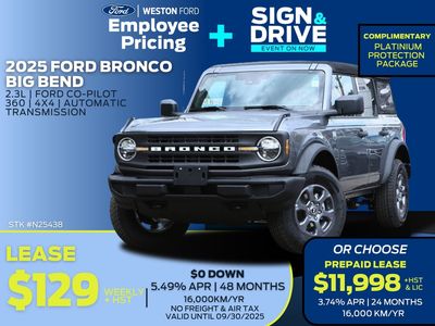 New 2025 Ford Bronco Big Bend N25438