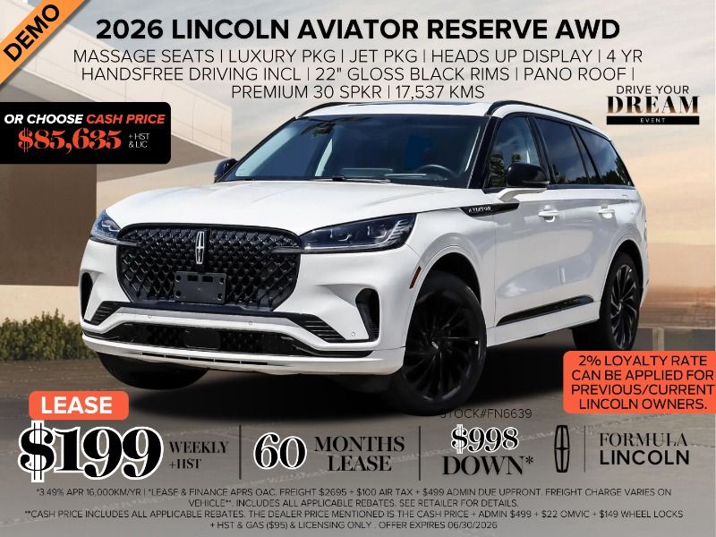 2026 Lincoln Aviator