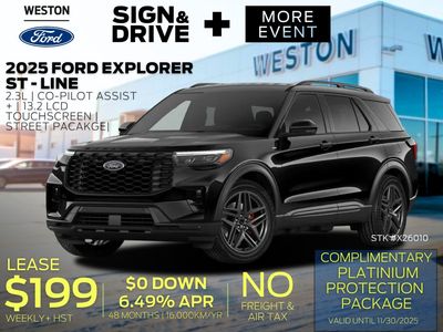 New 2026 Ford Explorer ST-Line X26010