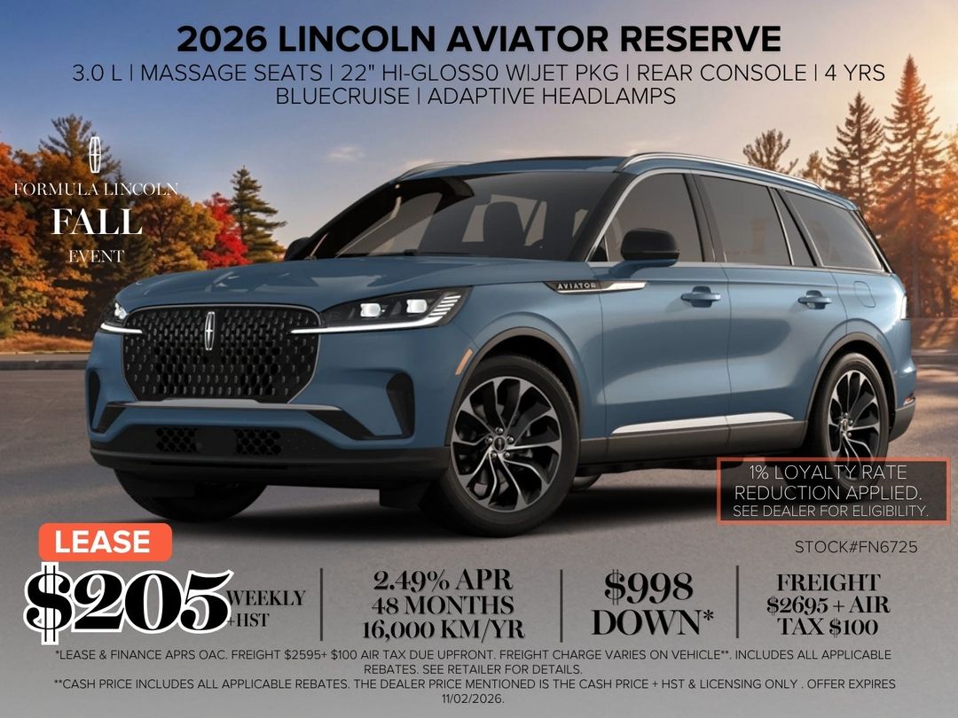 New 2026 Lincoln Aviator Reserve FN6725