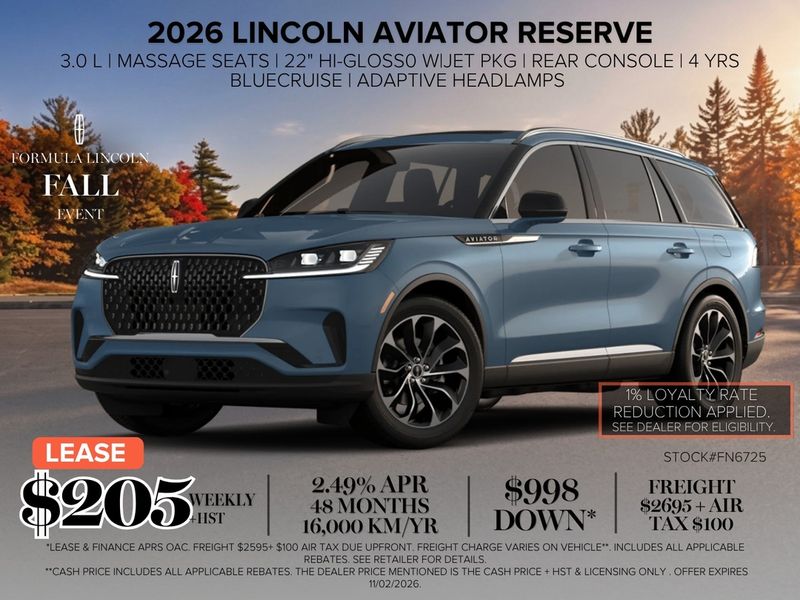 2026 Lincoln Aviator