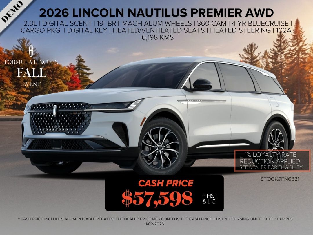 New 2026 Lincoln Nautilus Premiere FN6831