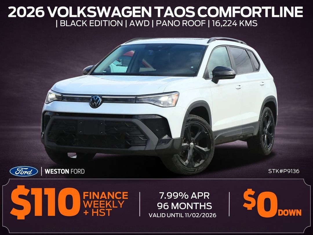 Used 2026 Volkswagen Taos Comfortline-Black-Edition P9136