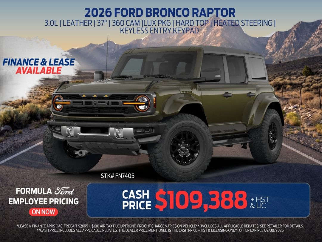 New 2026 Ford Bronco Raptor FN7405