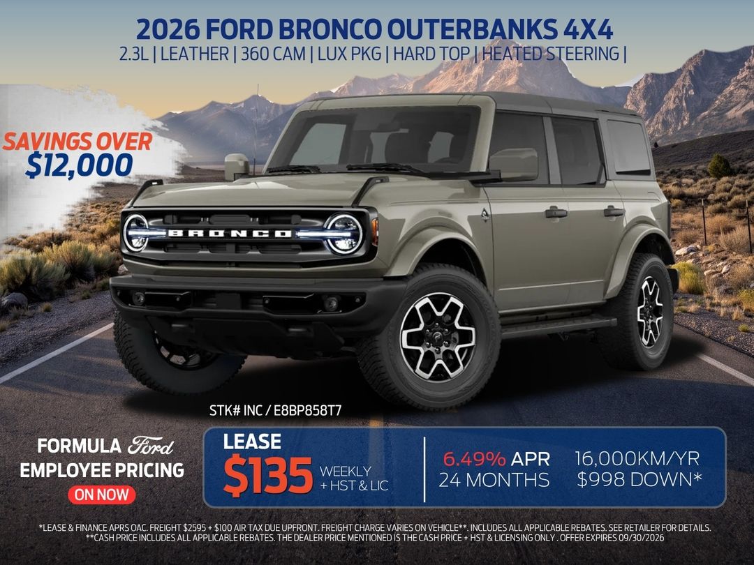 New 2026 Ford Bronco Outer-Banks E8BP858T7