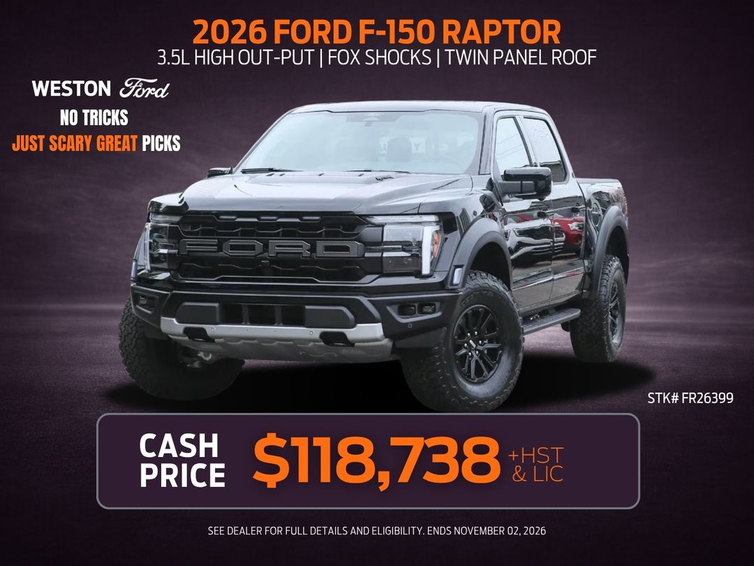 New 2026 Ford F-150 Raptor FR26399