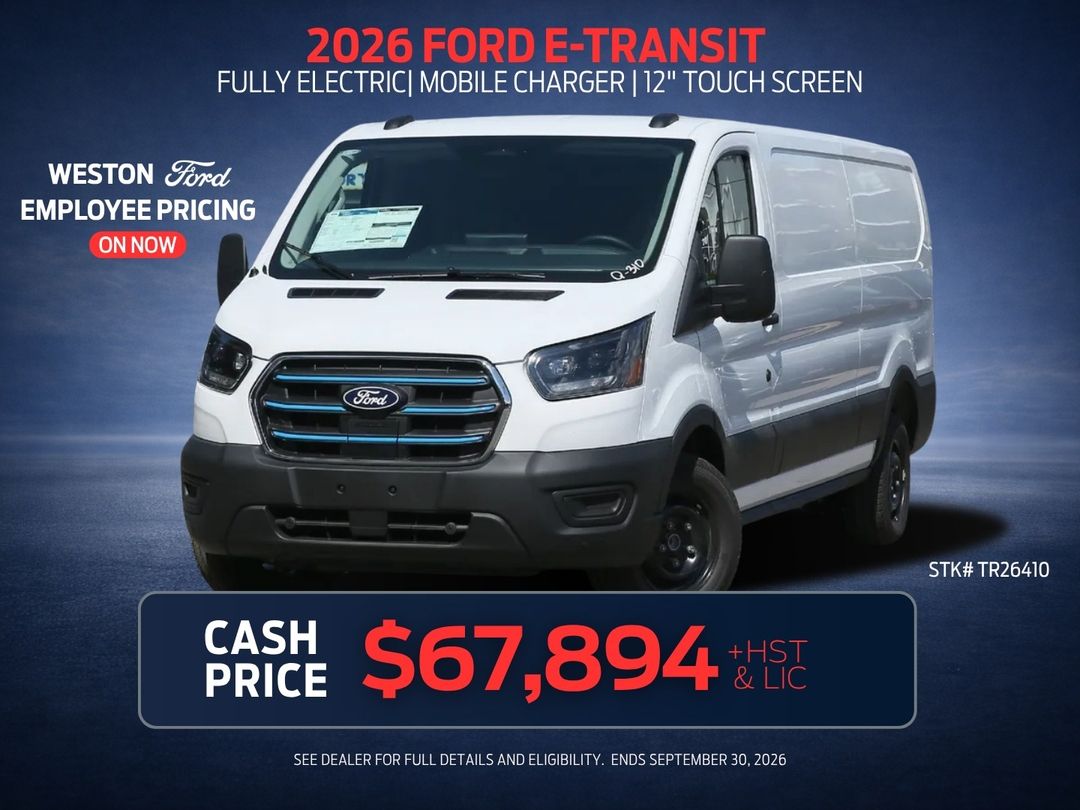New 2026 Ford E-Transit-Cargo-Van TR26410