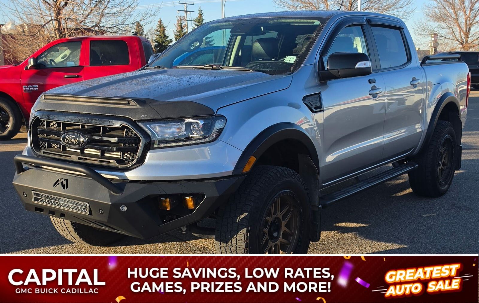 Used 2021 Ford Ranger LARIAT-CREW-4X4-2.3L-LOADED-LIFT-CW-SuperCrew 461899B