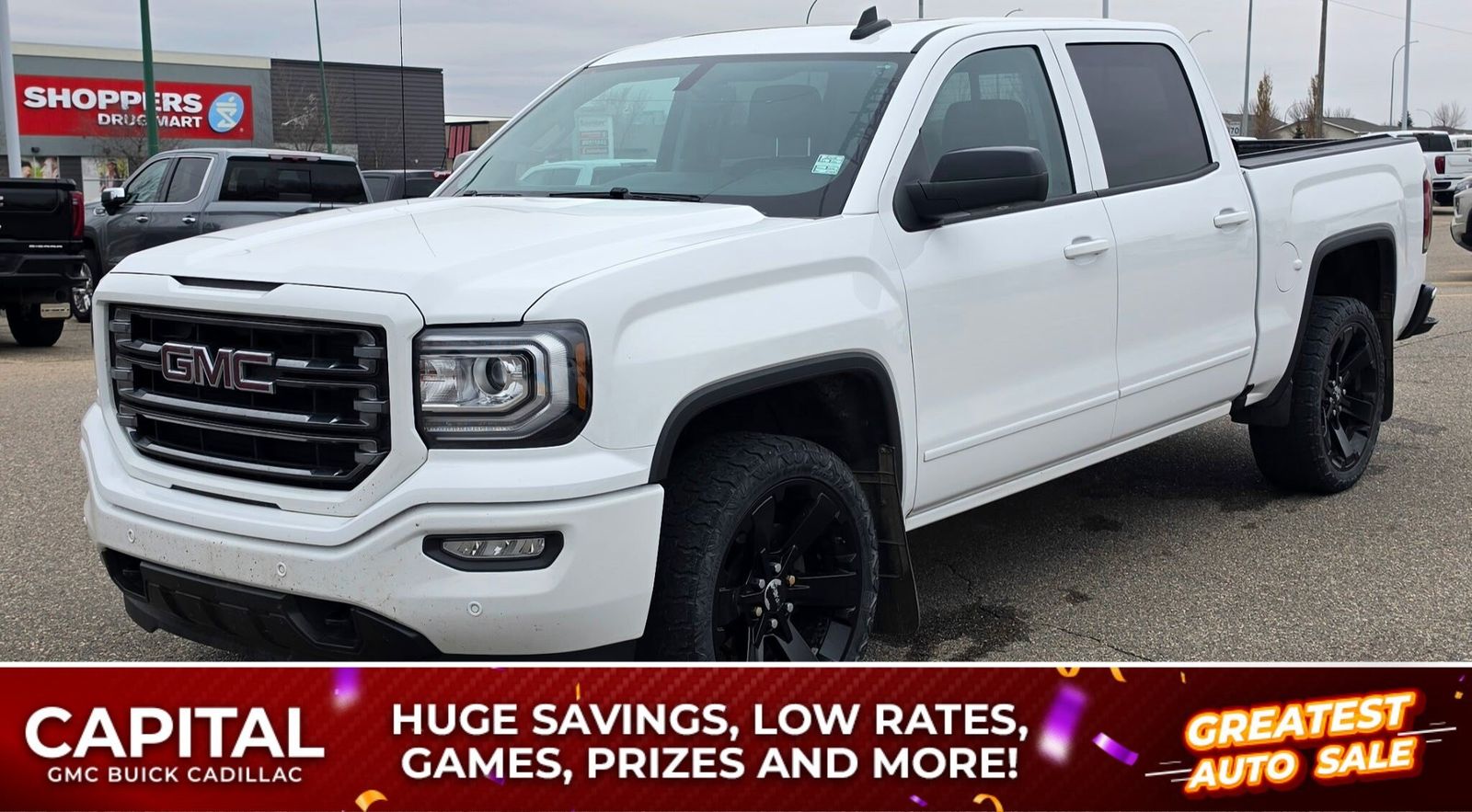 Used 2017 GMC Sierra-1500 SLT-Crew-Cab-w/-5'8-truck-box 26255B