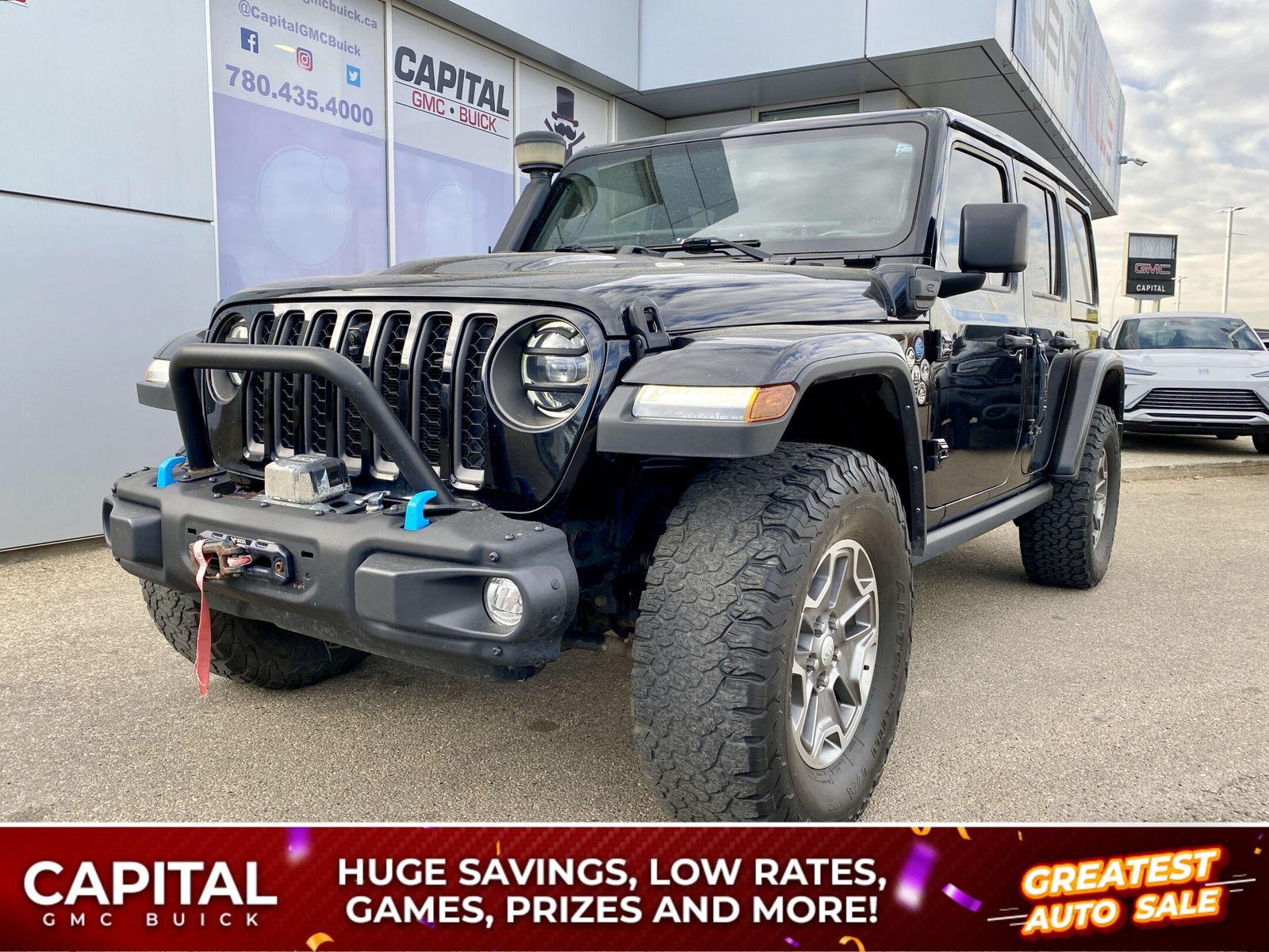 Used 2022 Jeep Wrangler-4xe Unlimited-Rubicon 162696B