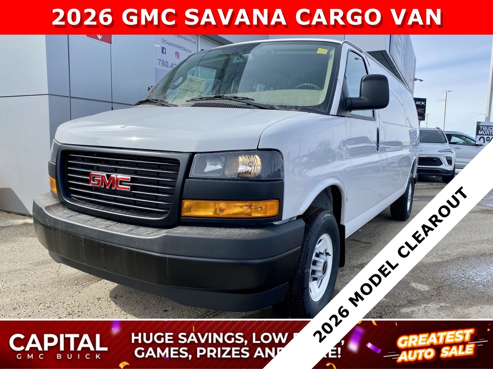 New 2026 GMC Savana-Cargo-Van RWD-3500-155 161814