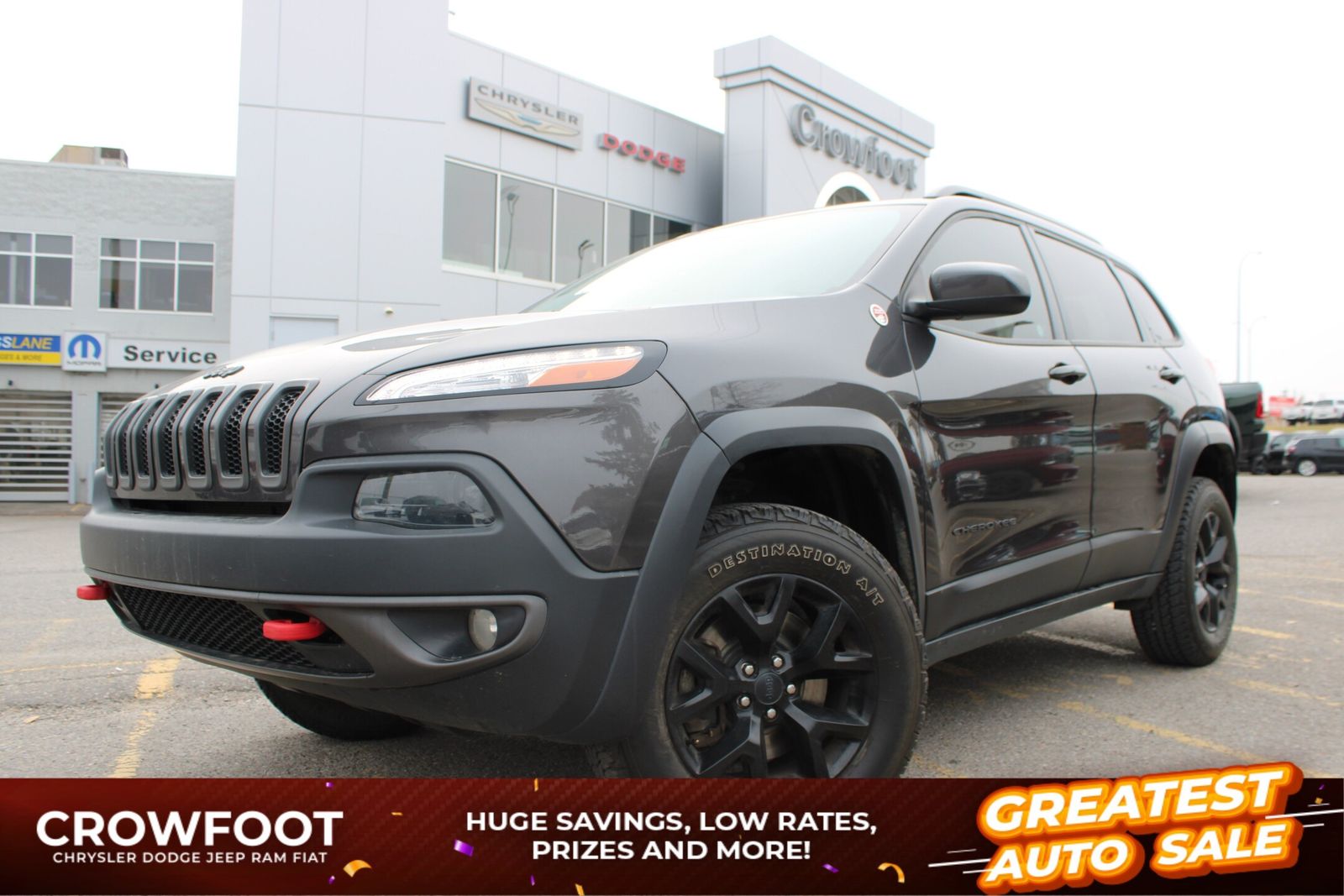 Used 2017 Jeep Cherokee Trailhawk---Leather---Uconnect-8.4-Touchscreen---Back-Up-Cam-&-More 11103A