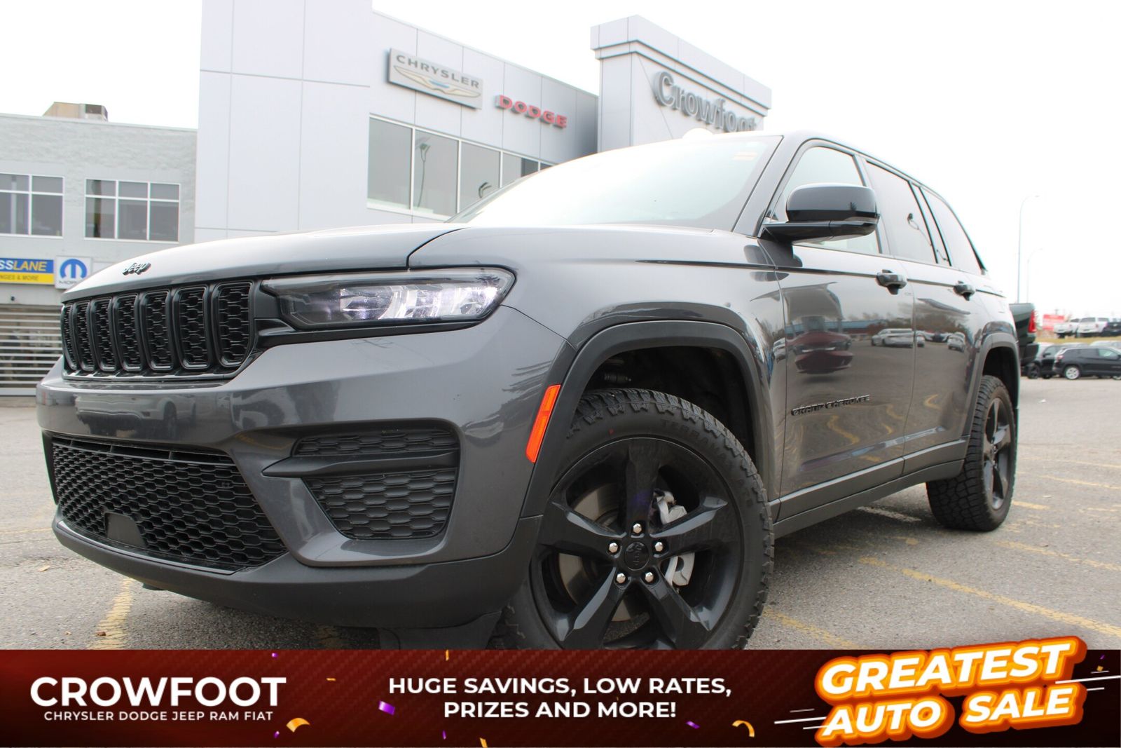 Used 2023 Jeep Grand-Cherokee Altitude---Leather---Sunroof---Heated-Seats-&-Wheel---8.4-Touchscreen 260635A