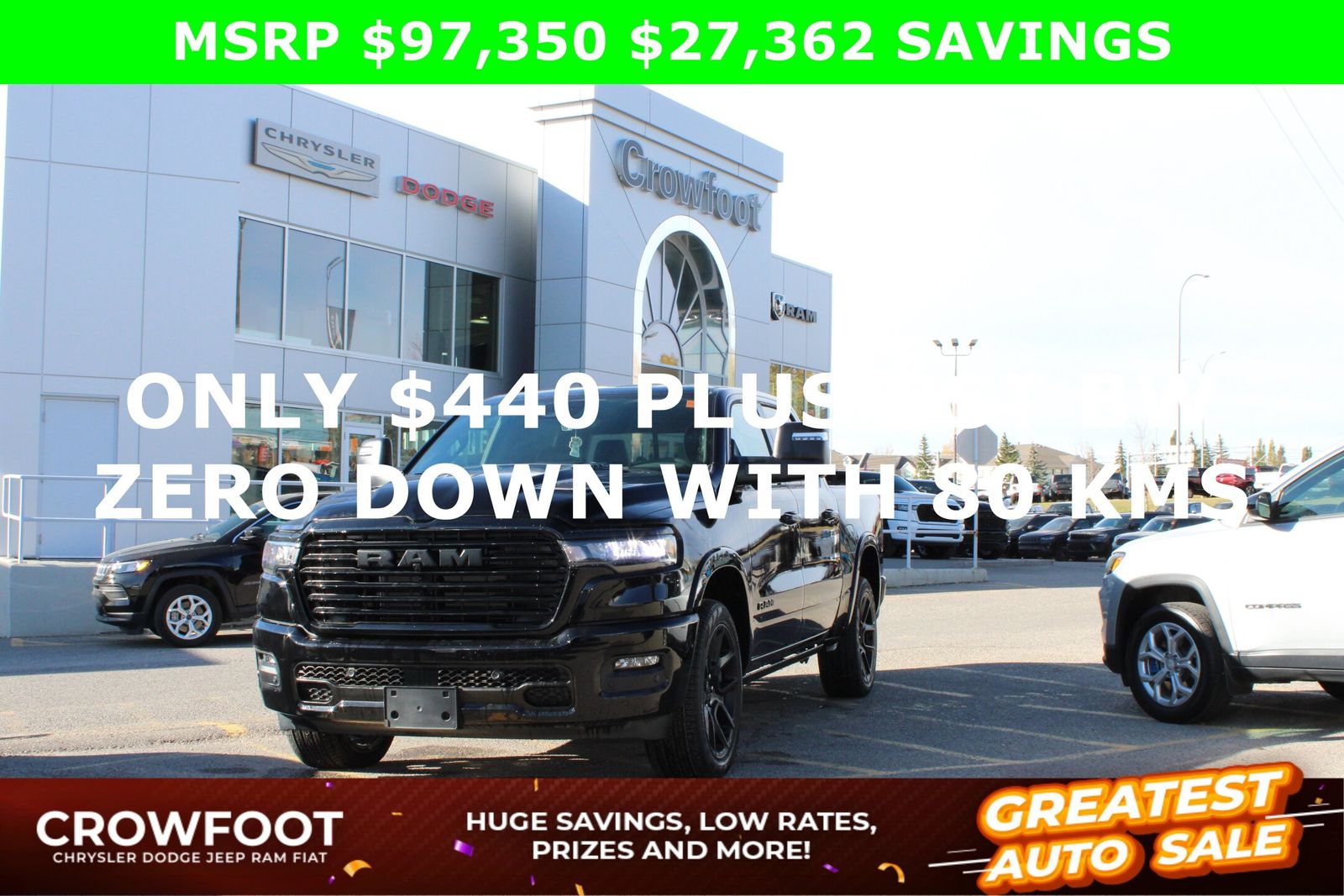 Used 2025 Ram 1500 Laramie---Night-Edition---Dual-Pane-Sunroof---Level-II-Grp---Sport-Hood 11217